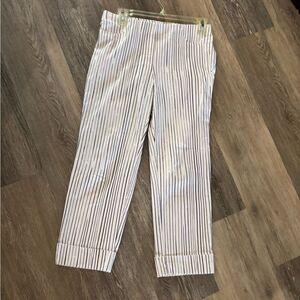 Lena Gabrielle Striped Black and White Women's Pants 6